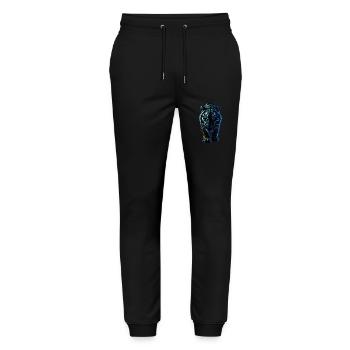 Funny Tiger Art Animal Nature Wildlife Animals Zoo - Stanley/Stella Mover Unisex Organic Jogging Trousers - black - Front - Marisol (170cm) & Nik (191cm)
