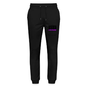 Jugendweihe 2025 Gästebuch Geschenk Mädchen Jungen - Stanley/Stella Unisex Bio Jogginghose Mover  - Schwarz - Vorne - Marisol (170cm) & Nik (191cm)