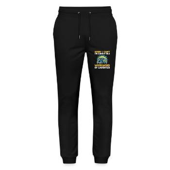 Sorry I Can't I'm Caught In A Whirlwind Of - Stanley/Stella Mover Unisex Organic Jogging Trousers - black - Front - Marisol (170cm) & Nik (191cm)