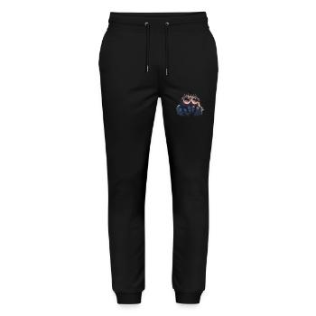 Jumping Spider Springspinnen Springspinne - Stanley/Stella Unisex Bio Jogginghose Mover  - Schwarz - Vorne - Marisol (170cm) & Nik (191cm)