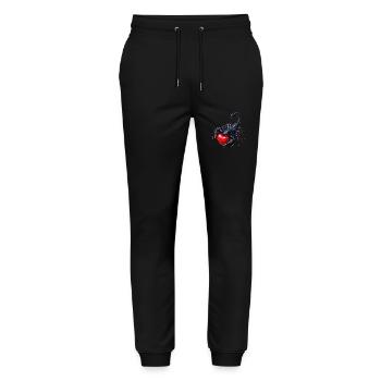 SCORPIO HEART - Stanley/Stella Mover Unisex Organic Jogging Trousers - black - Front - Marisol (170cm) & Nik (191cm)