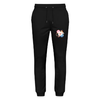 Geometric Heart Abstract Art Geometric Heart - Stanley/Stella Mover Unisex Organic Jogging Trousers - black - Front - Marisol (170cm) & Nik (191cm)