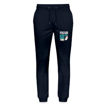 Proud midwife dad - Stanley/Stella Mover Unisex Organic Jogging Trousers - navy - Front - Marisol (170cm) & Nik (191cm)