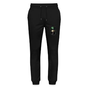 St. Patrick's Emu - Stanley/Stella Unisex Bio Jogginghose Mover  - Schwarz - Vorne - Marisol (170cm) & Nik (191cm)