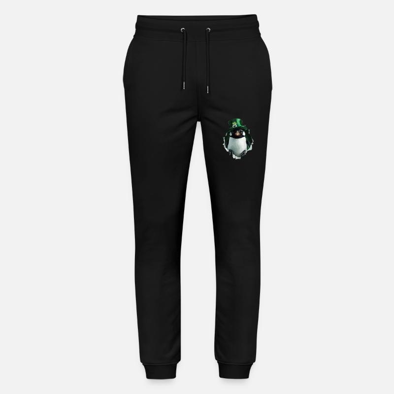 St. Patrick Pinguin - Stanley/Stella Unisex Bio Jogginghose Mover  - Schwarz