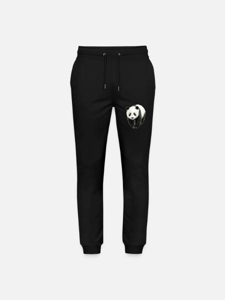 Panda - Stanley/Stella Unisex Bio Jogginghose Mover  - Schwarz