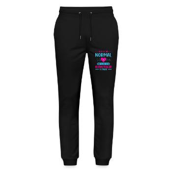Altenpfleger Geschenk Altenpflege Pflegefachkraft - Stanley/Stella Unisex Bio Jogginghose Mover  - Schwarz - Vorne - Marisol (170cm) & Nik (191cm)