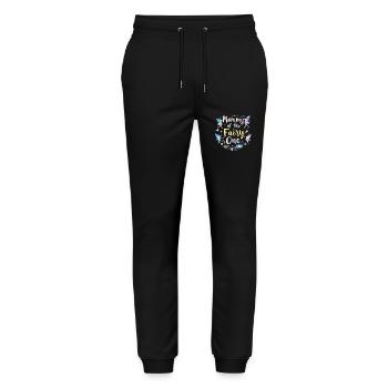 Maman de la Fée - Pantalon de jogging bio MOVER Stanley/Stella unisexe - noir - Devant - Marisol (170cm) & Nik (191cm)