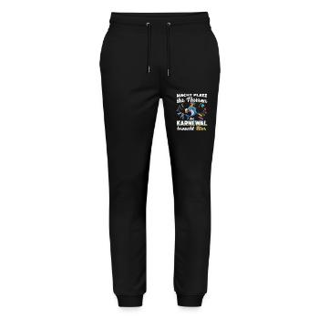 confettis carnaval carnaval design amusant - Pantalon de jogging bio MOVER Stanley/Stella unisexe - noir - Devant - Marisol (170cm) & Nik (191cm)