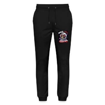 Space is what I Need this Valentines Day Skull - Stanley/Stella Mover Unisex Organic Jogging Trousers - black - Front - Marisol (170cm) & Nik (191cm)