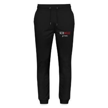 PAIN go home - Stanley/Stella Mover Unisex Organic Jogging Trousers - black - Front - Marisol (170cm) & Nik (191cm)
