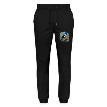 Pies Pie - Pantalon de jogging bio MOVER Stanley/Stella unisexe - noir - Devant - Marisol (170cm) & Nik (191cm)