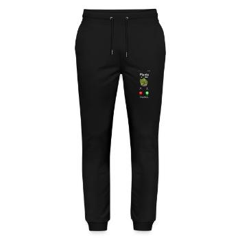 Plant Lover Gardening Monstera - Stanley/Stella Mover Unisex Organic Jogging Trousers - black - Front - Marisol (170cm) & Nik (191cm)