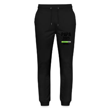 Dad 2025 Gift Men Men Father Pregnant - Stanley/Stella Mover Unisex Organic Jogging Trousers - black - Front - Marisol (170cm) & Nik (191cm)