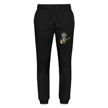 Waschbär - Stanley/Stella Unisex Bio Jogginghose Mover  - Schwarz - Vorne - Marisol (170cm) & Nik (191cm)