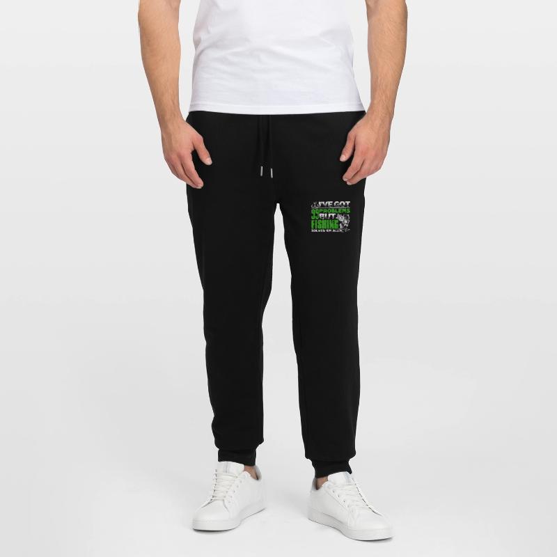 Fishing Solves All Problems Stanley/Stella Mover Unisex Organic Jogging Trousers