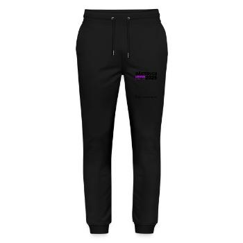 Guestbook School Enrollment 2025 Young Girls Schoolchild - Stanley/Stella Mover Unisex Organic Jogging Trousers - black - Front - Marisol (170cm) & Nik (191cm)