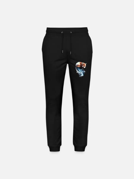 Roter Panda - Stanley/Stella Unisex Bio Jogginghose Mover - Schwarz