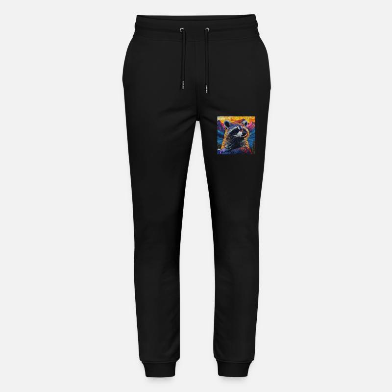 Waschbär - Stanley/Stella Unisex Bio Jogginghose Mover  - Schwarz