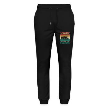 Je suis désolé pour ce que j’ai dit quand je n’étais pas en bateau - Pantalon de jogging bio MOVER Stanley/Stella unisexe - noir - Devant - Marisol (170cm) & Nik (191cm)
