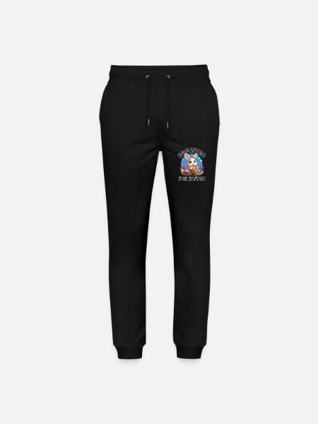 Eggcited for Easter - Stanley/Stella Mover Unisex Organic Jogging Trousers - black