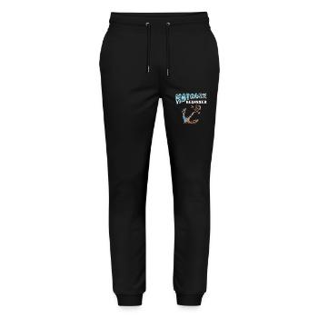 SHIP ANCHOR SAILOR BEGINNER - Stanley/Stella Mover Unisex Organic Jogging Trousers - black - Front - Marisol (170cm) & Nik (191cm)