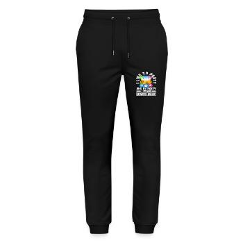 Bingo Spieler Party Ich Meine Bingo Und Bier - Stanley/Stella Unisex Bio Jogginghose Mover  - Schwarz - Vorne - Marisol (170cm) & Nik (191cm)