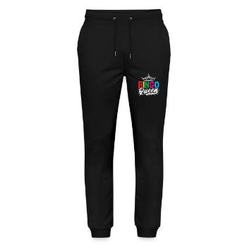 Bingo Queen Crown for Bingo Players - Stanley/Stella Mover Unisex Organic Jogging Trousers - black - Front - Marisol (170cm) & Nik (191cm)