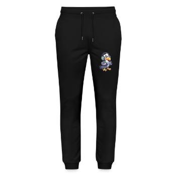 Geier - Stanley/Stella Unisex Bio Jogginghose Mover  - Schwarz - Vorne - Marisol (170cm) & Nik (191cm)