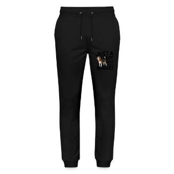 Just A Boy Who Loves Beagles - Stanley/Stella Mover Unisex Organic Jogging Trousers - black - Front - Marisol (170cm) & Nik (191cm)