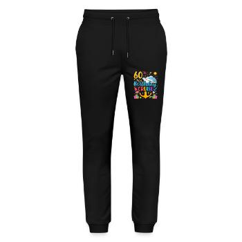 60th Birthday Cruise V3 - Stanley/Stella Mover Unisex Organic Jogging Trousers - black - Front - Marisol (170cm) & Nik (191cm)