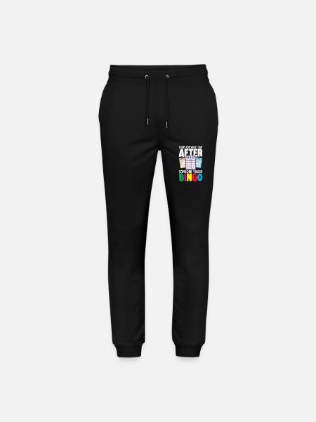 Apologies after the bingo scream - Stanley/Stella Mover Unisex Organic Jogging Trousers - black