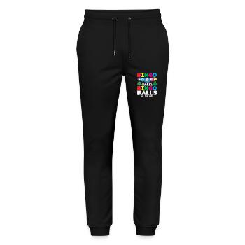 Bingo Balls Christmas Joy - Stanley/Stella Mover Unisex Organic Jogging Trousers - black - Front - Marisol (170cm) & Nik (191cm)
