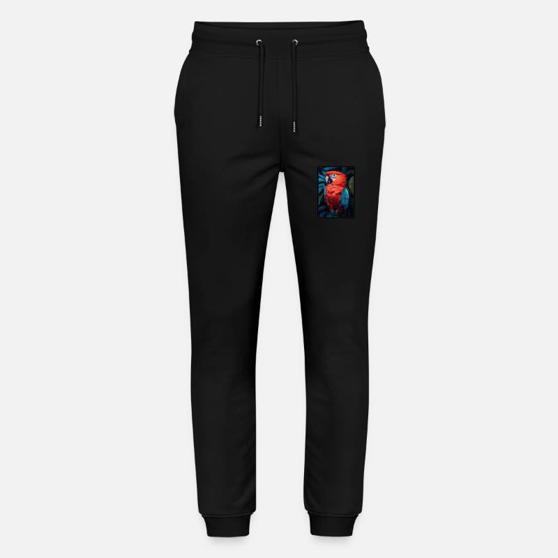Parrot Parrot Parrot - Stanley/Stella Mover Unisex Organic Jogging Trousers - black