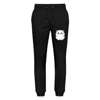 Persian cat - Stanley/Stella Mover Unisex Organic Jogging Trousers - black - Front - Marisol (170cm) & Nik (191cm)
