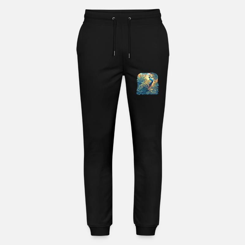 Peacocks Peacock - Stanley/Stella Mover Unisex Organic Jogging Trousers - black