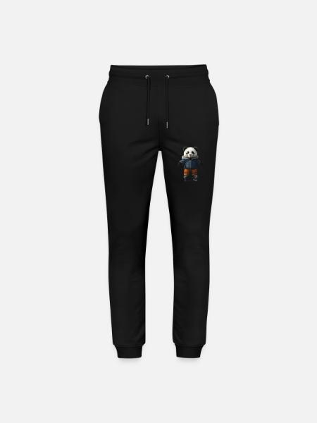 Panda - Stanley/Stella Unisex Bio Jogginghose Mover  - Schwarz