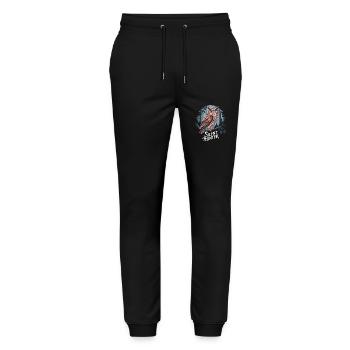 Eule Silent Hunter Nacht für einen Eulen Fan - Stanley/Stella Unisex Bio Jogginghose Mover  - Schwarz - Vorne - Marisol (170cm) & Nik (191cm)