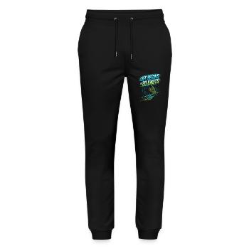Windsurfing Life Begins At 20 Knots Windsurfer - Stanley/Stella Mover Unisex Organic Jogging Trousers - black - Front - Marisol (170cm) & Nik (191cm)