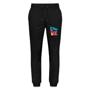 Love for Hot Dog Lovers - Stanley/Stella Mover Unisex Organic Jogging Trousers - black - Front - Marisol (170cm) & Nik (191cm)