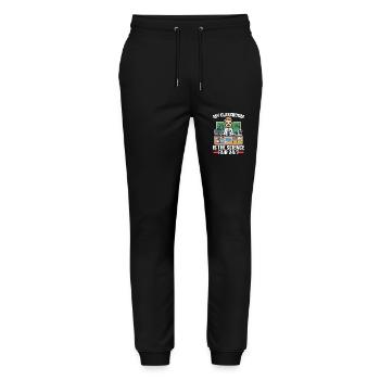 STEM Teacher My Classroom Is The Science Educator - Stanley/Stella Mover Unisex Organic Jogging Trousers - black - Front - Marisol (170cm) & Nik (191cm)