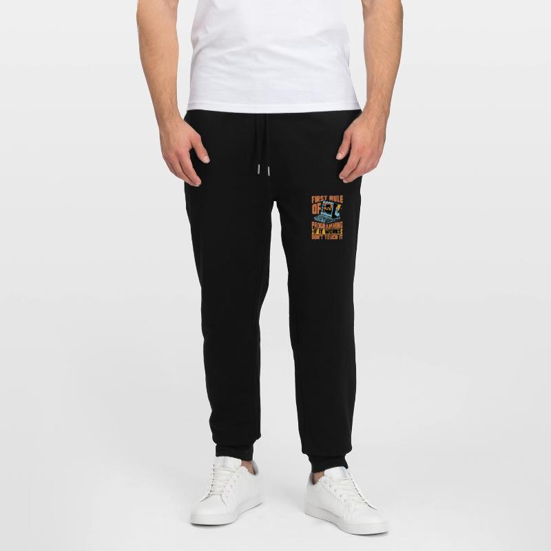 Coder First Rule Of Programming If Web Developer Stanley/Stella Mover Unisex Organic Jogging Trousers