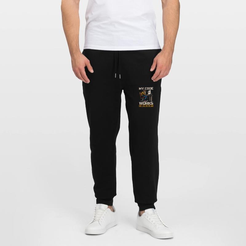 Coder My Code Works I Have No Idea Web Developer Stanley/Stella Mover Unisex Organic Jogging Trousers