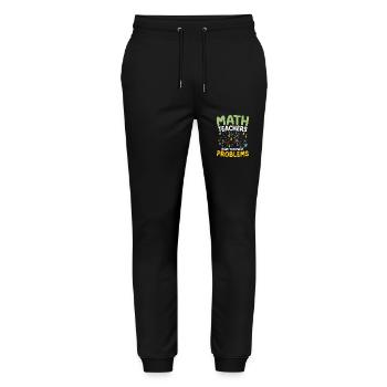 Math teachers have too many problems with STEM education - Stanley/Stella Mover Unisex Organic Jogging Trousers - black - Front - Marisol (170cm) & Nik (191cm)