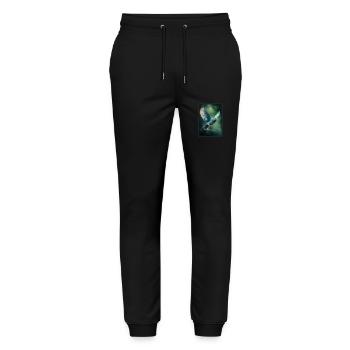 Pigeons Pigeon - Stanley/Stella Mover Unisex Organic Jogging Trousers - black - Front - Marisol (170cm) & Nik (191cm)