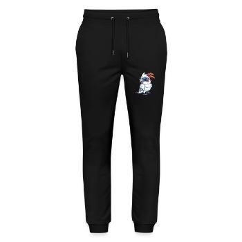 Cockatoo mit Sonnenbrille - Stanley/Stella Unisex Bio Jogginghose Mover  - Schwarz - Vorne - Marisol (170cm) & Nik (191cm)