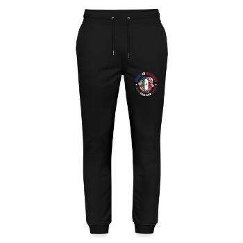 Made In America With Mexican Parts - Stanley/Stella Unisex Bio Jogginghose Mover  - Schwarz - Vorne - Marisol (170cm) & Nik (191cm)
