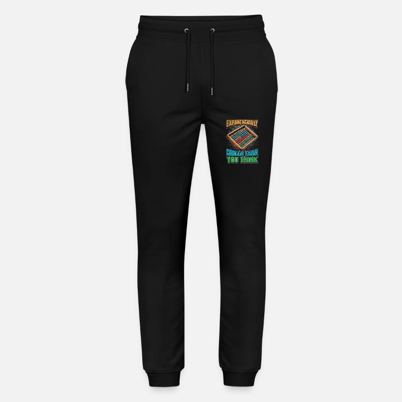 Mathematician Exponentially Cooler Than Geometry - Stanley/Stella Unisex Bio Jogginghose Mover  - Schwarz