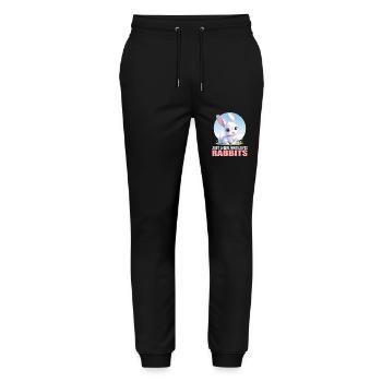 Lapin Lapin - Pantalon de jogging bio MOVER Stanley/Stella unisexe - noir - Devant - Marisol (170cm) & Nik (191cm)