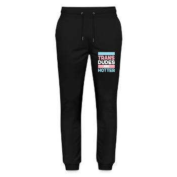 Fierté LGBT transgenre - Pantalon de jogging bio MOVER Stanley/Stella unisexe - noir - Devant - Marisol (170cm) & Nik (191cm)